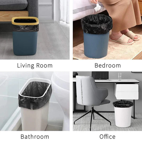 Black Garbage Bag Medium 30 Bags X 3 Rolls For Dustbin 19 X 21 inches