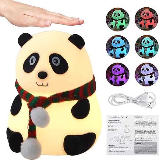 Panda Lamp, Panda Gifts, Panda Touch Silicone Lamp, Birthday Gift for Girls and Boys, Panda Light Lamp, Kids Night Light | Gifts for Woman | Valentine Gift