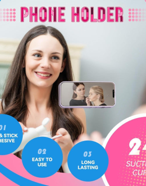 Phone Case Anti-Slip Silicone Back Cover Multipurpose Hands-Free Sticky Pads